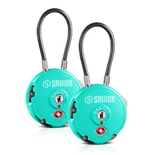 Combination Cable Lock (3-Digit) - 1/2/4 Pack