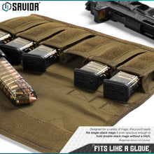 Pistol Magazine Pouch with Sling - 6 Mag