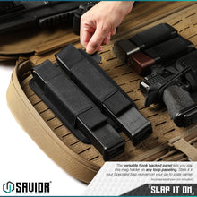 Extended Pistol Mag Holder w/ Hook Backing - 2 Slot