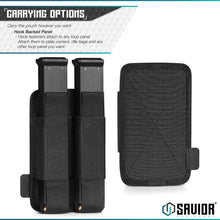 Extended Pistol Mag Holder w/ Hook Backing - 2 Slot