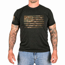 Camo American Flag T-Shirt
