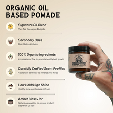 Organic Oil Based Pomade (Low Hold / High Shine)