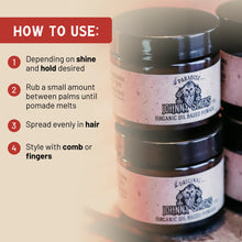 Organic Oil Based Pomade (Low Hold / High Shine)
