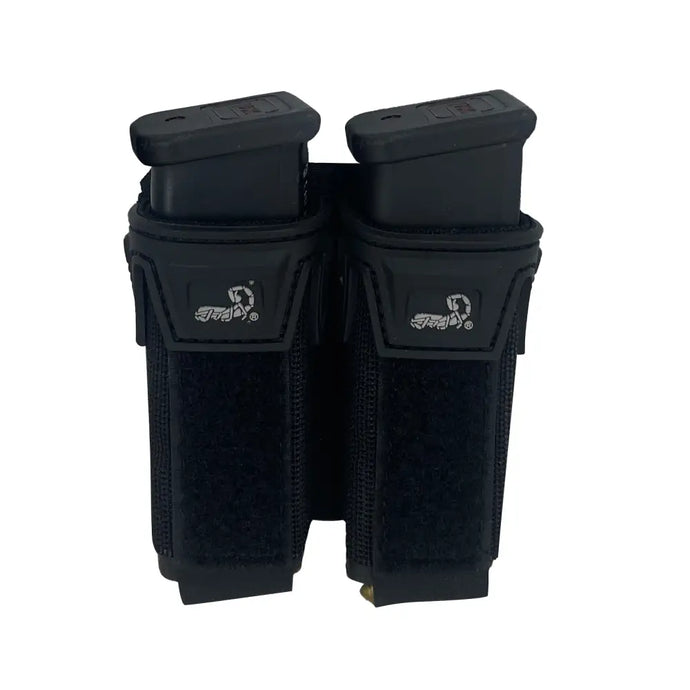 Black; Agilite - Pincer Pistol Double Pouch - HCC Tactical
