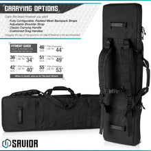 Urban Warfare Double Rifle Bag - 36"/42"/46"/51"/55"