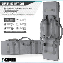 Urban Warfare Double Rifle Bag - 36"/42"/46"/51"/55"