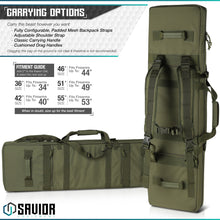 Urban Warfare Double Rifle Bag - 36"/42"/46"/51"/55"
