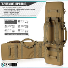Urban Warfare Double Rifle Bag - 36"/42"/46"/51"/55"