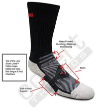 Red Line Crew Sock