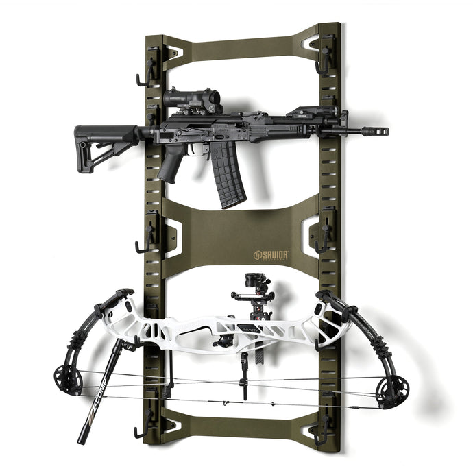 Horizontal Wall Rack w/ 10 Hooks