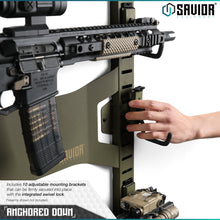 Horizontal Wall Rack w/ 10 Hooks