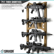 Horizontal Wall Rack w/ 10 Hooks