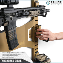 Horizontal Wall Rack w/ 10 Hooks