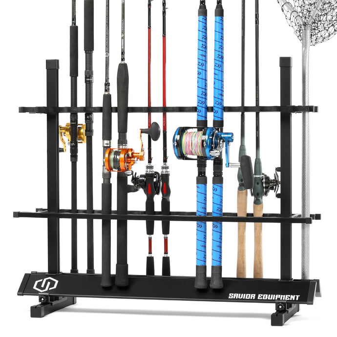 Aluminum Fishing Rod Holder Rack - 24/36/48 Slots