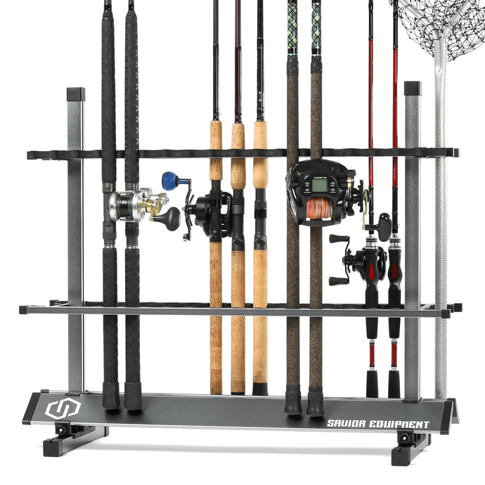 Aluminum Fishing Rod Holder Rack - 24/36/48 Slots