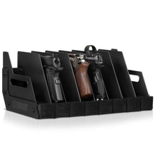 Mobile Pistol Storage Rack w/ Handle - 4/6/8/12 Slots