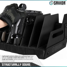 Mobile Pistol Storage Rack w/ Handle - 4/6/8/12 Slots