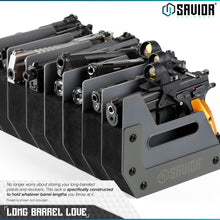 Mobile Pistol Storage Rack w/ Handle - 4/6/8/12 Slots