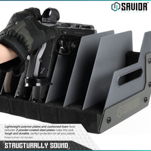 Mobile Pistol Storage Rack w/ Handle - 4/6/8/12 Slots