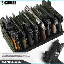Mobile Pistol Storage Rack w/ Handle - 4/6/8/12 Slots