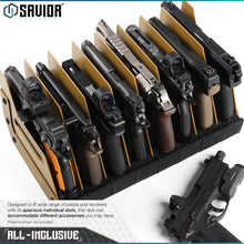Mobile Pistol Storage Rack w/ Handle - 4/6/8/12 Slots