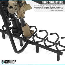 Mobile Firearm Rack Stand - 6 Rifles & 8 Pistols