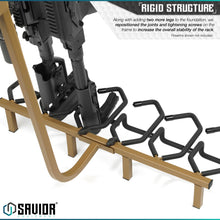 Mobile Firearm Rack Stand - 6 Rifles & 8 Pistols