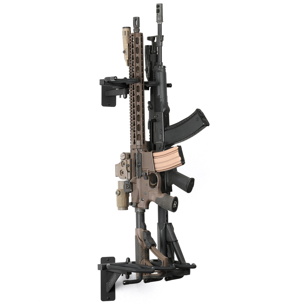 Angle Adjustable Rifle Wall Rack - 3 Slots