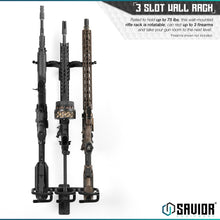 Angle Adjustable Rifle Wall Rack - 3 Slots
