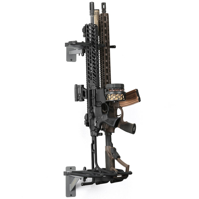 Angle Adjustable Rifle Wall Rack - 3 Slots