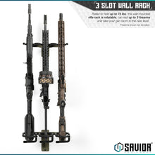 Angle Adjustable Rifle Wall Rack - 3 Slots