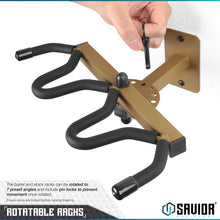 Angle Adjustable Rifle Wall Rack - 3 Slots