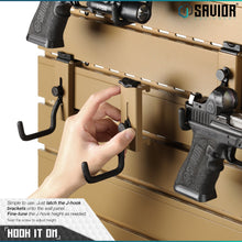 Wall Rack System - Adjustable J-Hook, Small (2-Pack)