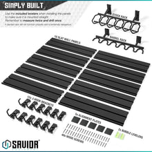 Wall Rack System - 10 Panel Kit W/ Attachments