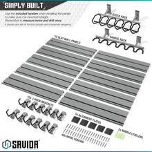 Wall Rack System - 10 Panel Kit W/ Attachments
