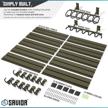 Wall Rack System - 10 Panel Kit W/ Attachments