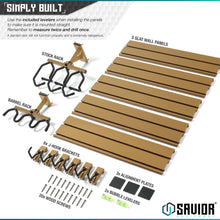 Wall Rack System - 5 Panel Kit W/ Attachments