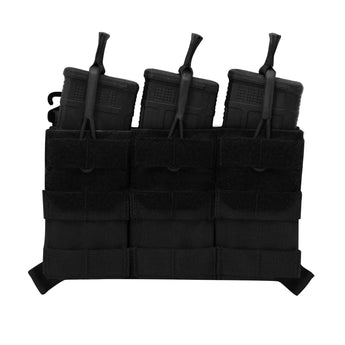 Black; Agilite - AG3 Placard Triple Mag Pouch - HCC Tactical