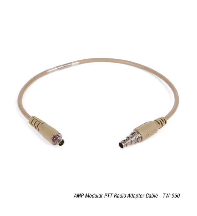 Tan; Ops-Core - Modular Radio Cable TW-950 - HCC Tactical