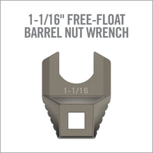 Real Avid - Master Fit Wrench Heads - Extended & Standard castle Nut Wrench - 1-1/16" Free-Float Barrel Nut Wrench - HCC Tactical