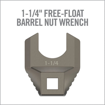 Real Avid - Master Fit Wrench Heads - Extended & Standard castle Nut Wrench - 1-1/4" Free-Float BarrelNut Wrench - HCC Tactical