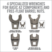 Real Avid - Master-Fit A2/AR15 Crowfoot Wrench Set - v5 - HCC Tactical