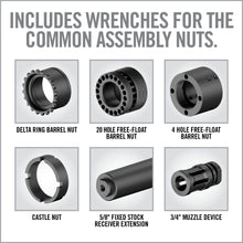 Real Avid - Master-Fit A2/AR15 Crowfoot Wrench Set - v6 - HCC Tactical