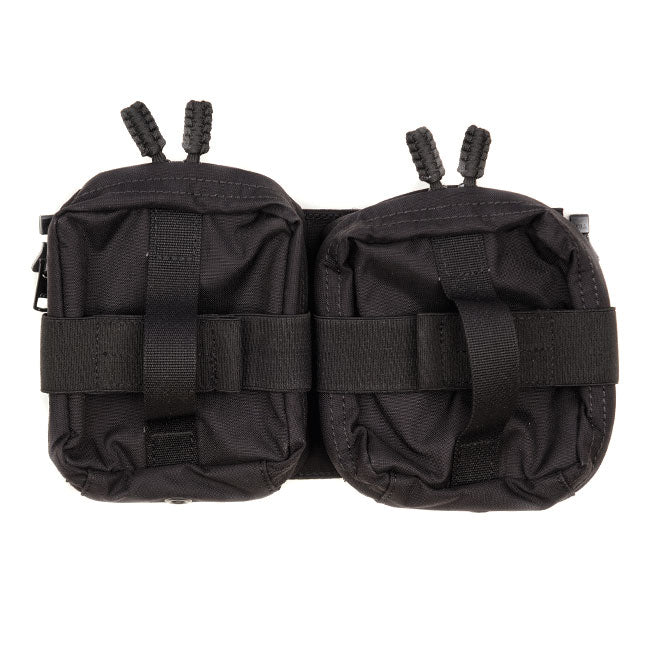 Black; HRT Tactical Zip-On Dual Removable GP Pouches - HCC Tactical