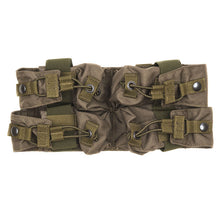 Ranger Green; HRT Tactical Zip-On Horizontal Quad Flashbang Pouch - HCC Tactical