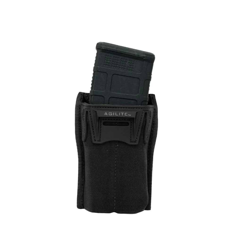 Black; Agilite - Pincer Single 5.56 Mag Pouch - HCC Tactical