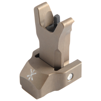 FDE; Unity Tactical FUSION Backup Iron Sight – Folding - HCC Tactical