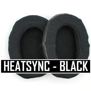 NoiseFighters - Heatsync Ear Pad Cover for Headsets Black - HCC Tactical