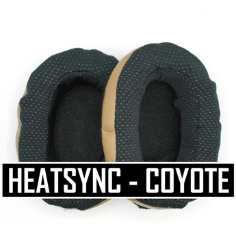 NoiseFighters - Heatsync Ear Pad Cover for Headsets Coyote - HCC Tactical