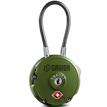OD Green; Savior Equipment - 3-Digit Cable Lock - HCC Tactical